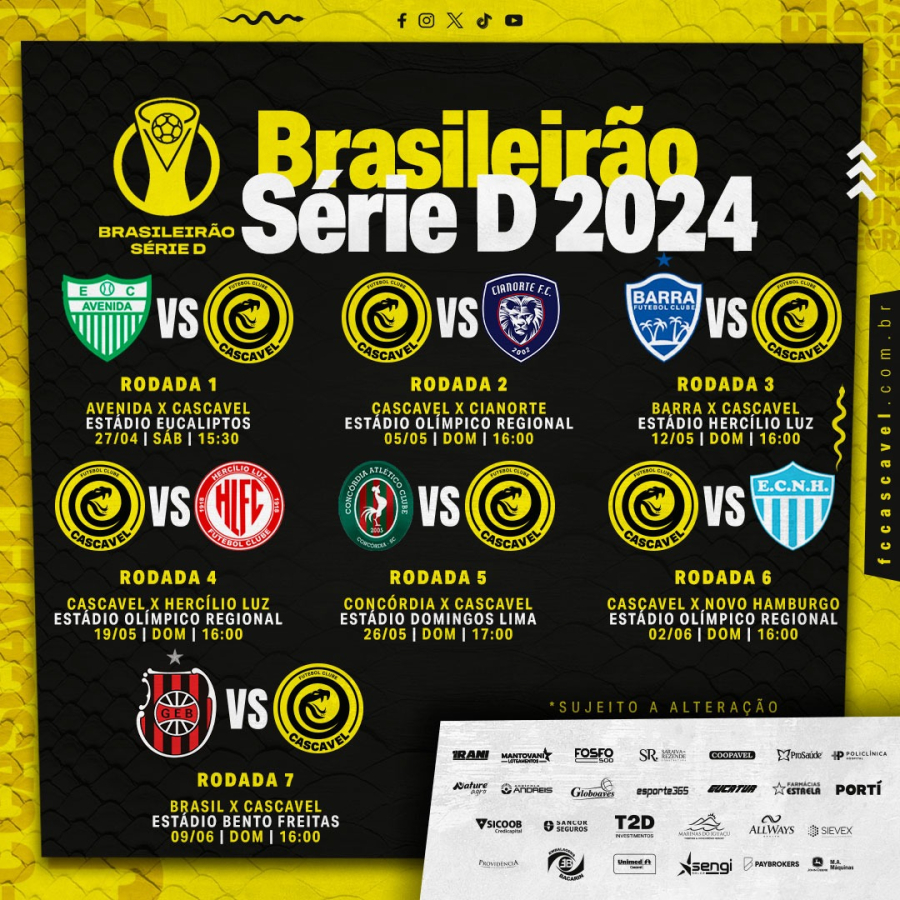 Cascavel se prepara para estrear na Série D do Campeonato Brasileiro
